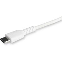 StarTech 6 foot/2m Durable USB-C to Lightning Cable, White MFi Certified iPhone Charging Cord - RUSBCLTMM2MW