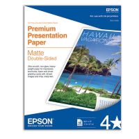Epson S041568 Premium Presentation Paper Matte Double-Sided (8.5 x 11", 50 Sheets)