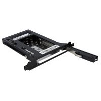 StarTech S25SLOTR 2.5in SATA Removable Hard Drive Bay for PC Expansion Slot - Storage bay adapter - black , TAA