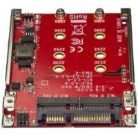 StarTech Dual-Slot M.2 to SATA Adapter - M.2 Adapter - RAID - S322M225R