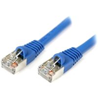 StarTech 10 ft Cat5e Blue Snagless Shielded RJ45 STP Cat 5e Patch Cable - 10ft Patch Cord - S45PATCH10BL