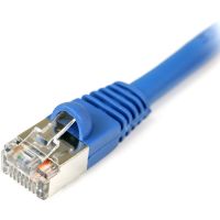 StarTech 7 ft Cat5e Blue Snagless RJ45 STP Cat 5e Patch Cable - 7ft Patch Cord - S45PATCH7BL