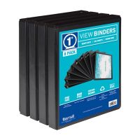 Samsill S88430 Microsoft Econo BND 1" View Black 8-pack