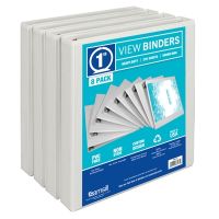 Samsill S88437 Microsoft Econo BND 1" View White 8-pack