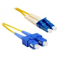 ENET SCLC-SM-20M-ENC 20M SC/LC Duplex Single-Mode 9/125 OS1 Yellow Fiber Patch Cable  