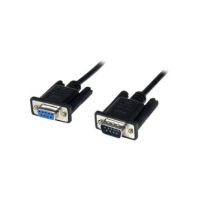 StarTech 1m Black DB9 RS232 Serial Null Modem Cable F/M - SCNM9FM1MBK