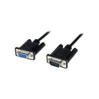 StarTech 2m Black DB9 RS232 Serial Null Modem Cable F/M - SCNM9FM2MBK