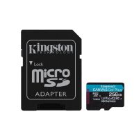 Kingston SDCG4/256GB Canvas Go! Plus UHS-I microSDXC Card with SD Adapter