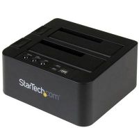 StarTech SDOCK2U313R Standalone Hard Drive Duplicator, External Dual Bay HDD/SSD Cloner/Copier, USB 3.1 to SATA Drive Docking