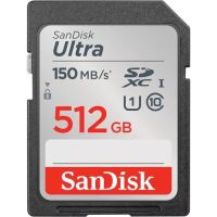 SANDISK SDSDUNC-512G-AN6IN ULTRA SD 150MB/S C10 U1 UHS 4X6