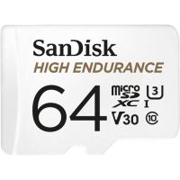 SanDisk SDSQQNR-064G-AN6IA 64GB High Endurance UHS-I microSDXC Memory Card with SD Adapter