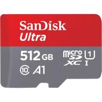 SanDisk SDSQUAC-512G-AN6MA 512GB Ultra UHS-I microSDXC Memory Card with SD Adapter