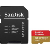 SanDisk SDSQXAA-128G-AN6MA 128GB Extreme UHS-I microSDXC Memory Card with SD Adapter