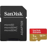 SanDisk SDSQXAV-1T00-AN6MA 1TB Extreme UHS-I microSDXC Memory Card with SD Adapter