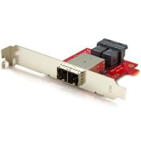 StarTech Mini-SAS Adapter - Dual SFF-8643 to SFF-8644 - with Full and Low-Profile Brackets - 12Gbps