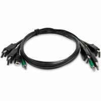 StarTech SK2DPMMKVM06-TAA-2U 6ft (1.8m) Dual-DisplayPort KVM Cable, 2x USB 2.0, 3.5mm Audio, Universal Combo Cable for KVM Switches, TAA
