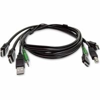 StarTech SK2HDMMKVM06-TAA 6ft (1.8m) Dual-HDMI KVM Cable, USB 2.0, 3.5mm Audio, Universal Combo Cable for KVM Switches, TAA Compliant