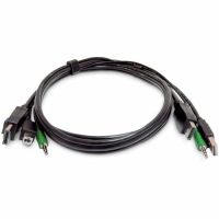 STARTECH SKDP2DPMMKVM03-TAA 3FT (91CM) DISPLAYPORT KVM CABLE, USB 2.0, 3.5MM AUDIO, UNIVERSALLY COMPATIBLE C