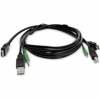 STARTECH SKHDMMKVM-06-TAA 6FT (1.8M) HDMI KVM CABLE, USB 2.0, 3.5MM AUDIO, UNIVERSALLY COMPATIBLE COMBO CA