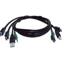 BLACK BOX SKVMCBL-2HDMI-06TAA Secure KVM Cable 2x HDMI USB Audio 6ft TAA