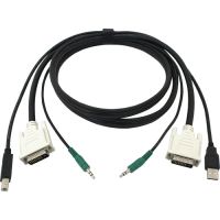 BLACK BOX SKVMCBL-DVI-06 Secure KVM Cable Dual-Link DVI USB Audio 6ft