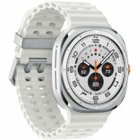 Samsung SM-L705UZWAXAA Galaxy Watch Ultra BT WiFi+4G LTE, White, Med Large White Band