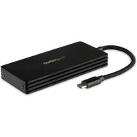 StarTech SM21BMU31CI3 M.2 SSD Enclosure for M.2 SATA Drives - USB 3.1 Gen 2 - M.2 External Enclosure for USB-C Laptop - M.2 SATA