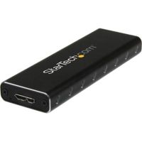 StarTech SM2NGFFMBU33 M.2 SSD Enclosure for M.2 SATA SSDs, USB 3.0 (5Gbps) with UASP, External M.2 SSD Enclosure, Aluminum, TAA