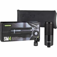 SHURE SM4-K SM4 Microphone Black Hard Mount  