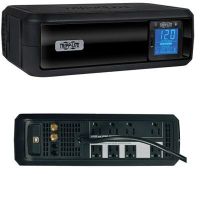 Eaton Tripp Lite Series SMART1000LCD UPS Smart 1000VA 500W Back Up Tower LCD AVR 120V USB Coax RJ45