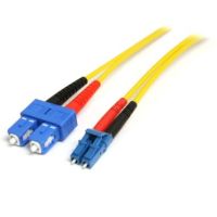 StarTech 10m Fiber Optic Cable - Single-Mode Duplex 9/125 LSZH - LC/SC - SMFIBLCSC10