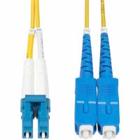 StarTech 20m (65.6ft) LC to SC (UPC) OS2 Single Mode Duplex Fiber Optic Cable, 9/125µm, 100G, Bend Insensitive, Low Insertion Loss - LSZH Fiber Jumper Cord - SMLCSC-OS2-20M