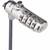 StarTech Slim Lock Nano Slot Compatible, 5ft (1.5m) Locking Cable, Desk Anti-Theft Security For Laptop Computer, TAA - SNANOC4D-LAPTOP-LOCK