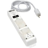 Eaton Tripp Lite Series SPS415HGULTRA Safe-IT Surge Protector Power Strip Medical Hospital Antimicrobial Metal 4 Outlet 15' Cord -