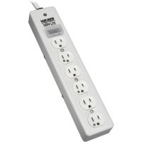 Eaton Tripp Lite Series SPS606HGRA Surge Protector Power Strip Medical Hospital RT Angle Plug 6 Outlet 6' Cord