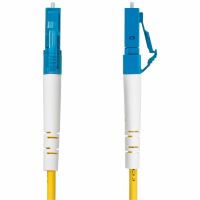 StarTech 15m (49.2ft) LC to SC (UPC) OS2 Single Mode Simplex Fiber Optic Cable, 9/125µm, 40G/100G, Bend Insensitive, Low Insertion Loss, LSZH Fiber Jumper Cord - SPSMLCSC-OS2-15M