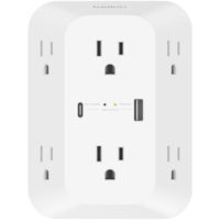 Belkin 6 Outlet Wall Surge Protector with USB-C and USB-A - SRA008P6TT