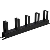EATON TRIPP LITE SERIES SRCABLERING1UHD HORIZONTAL CABLE MANAGER - METAL RINGS, BLACK, 1U