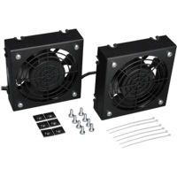 Eaton Tripp Lite Series SRFANWM SmartRack Wall-Mount Roof Fan Kit - 2-120V high-performance fans; 210 CFM; 5-15P plug