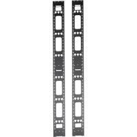 Eaton Tripp Lite Series SRVRTBAR 42U Rack Enclosure Server Cabinet Vertical Cable Management Bars - rack cable management panel