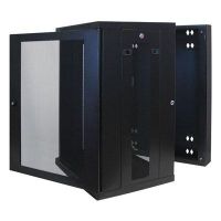 Eaton Tripp Lite Series SRW18US SmartRack 18U Low-Profile Switch-Depth Wall-Mount Rack Enclosure Cabinet, Hinged Back