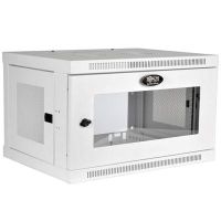 Eaton Tripp Lite Series SRW6UWG SmartRack 6U Low-Profile Switch-Depth Wall-Mount Mini Rack Enclosure Clear Acrylic Window White