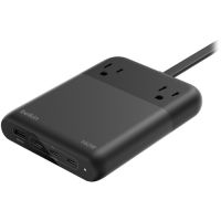 Belkin SRZ003tt5 2-Outlet Charging Station w/ 1x USB-A + 3x USB-C Ports 140W - 5ft/1.5m Cord - Straight Plug - Black