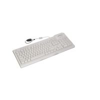 Seal Shield Medical Grade USB Keyboard White Silver SSWKSV207