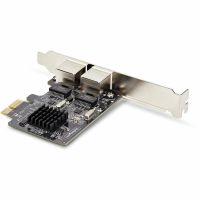 StarTech 2-Port Gigabit PCIe Network Adapter Card, 10/100/1000Mbps PCI Express NIC, Realtek RTL8111H, TAA Compliant - ST1000SPEXD4T