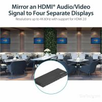 StarTech 4-Port HDMI Splitter - 4K 60Hz - ST124HD202
