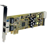 StarTech Dual Port PCI Express Gigabit Ethernet PCIe Network Card Adapter - PoE/PSE - TAA - ST2000PEXPSE