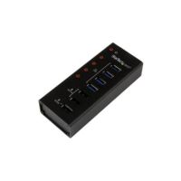 StarTech 4 Port USB 3.0 Hub (USB-A) plus 3x Fast Charge - Self Powered - ST4300U3C3