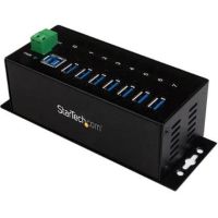 StarTech 7-Port Industrial USB 3.0 ESD and Surge Protection Hub (Black) - ST7300USBME