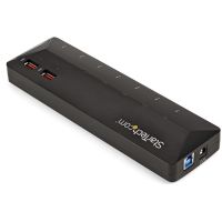 StarTech 7-Port USB 3.0 Hub (5Gbps) plus Dedicated Charging Ports - 2 x 2.4A Ports - ST93007U2C